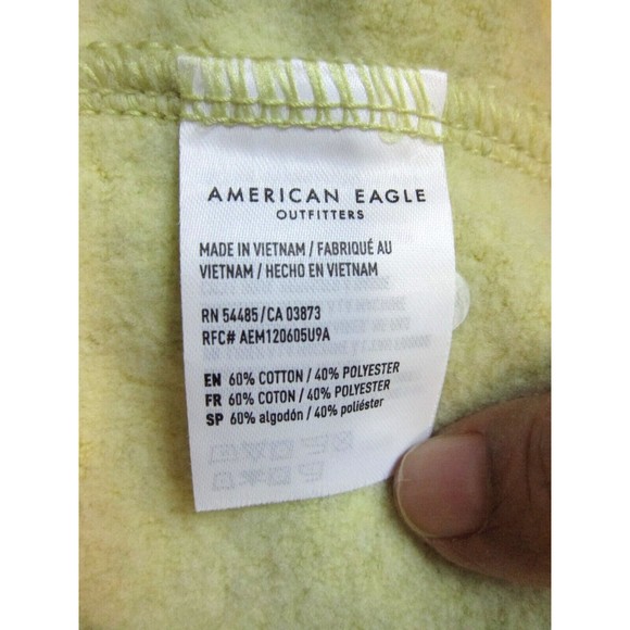 American Eagle Womens Hoodie Ahhmazingly Soft Long Sleeve Yellow Speckled Sz L - Picture 4 of 10